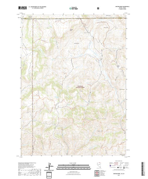 Winter Ridge, NV-ID — USGS 7.5-minute topo (2021)