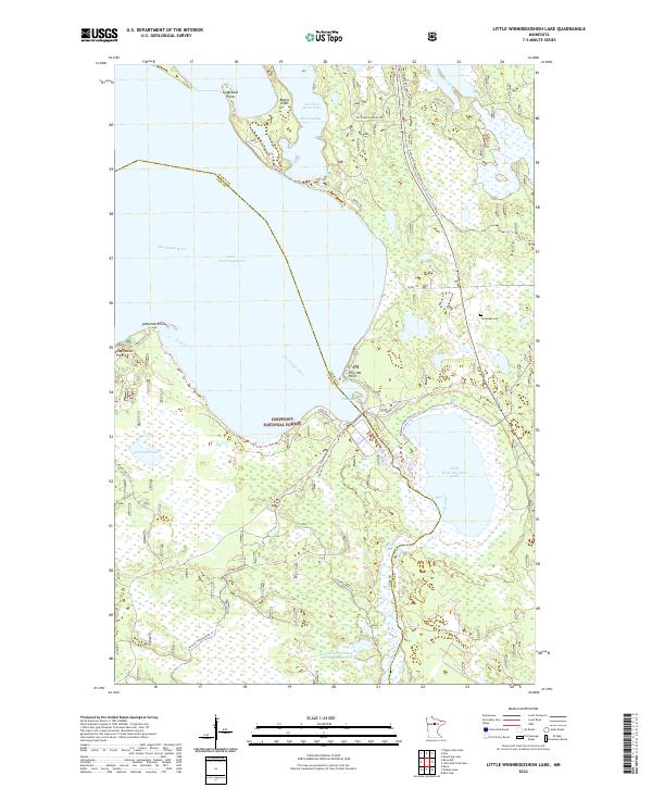Little Winnibigoshish Lake, MN — USGS 7.5-minute topo (2022)