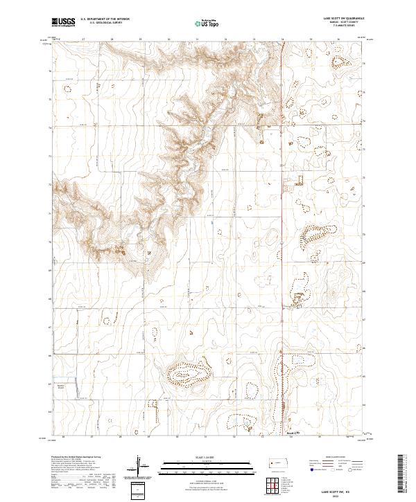 Lake Scott SW, KS — USGS 7.5-minute topo (2022)
