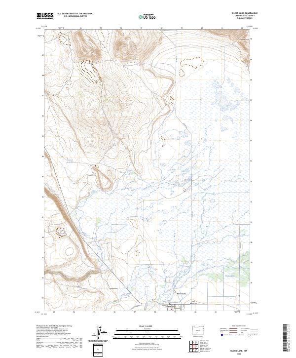 Silver Lake, OR — USGS 7.5-minute topo (2023)