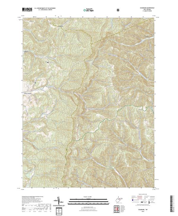 Colebank, WV — USGS 7.5-minute topo (2023)