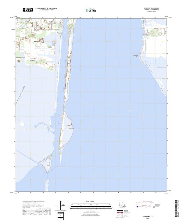 Hackberry, LA — USGS 7.5-minute topo (2024)
