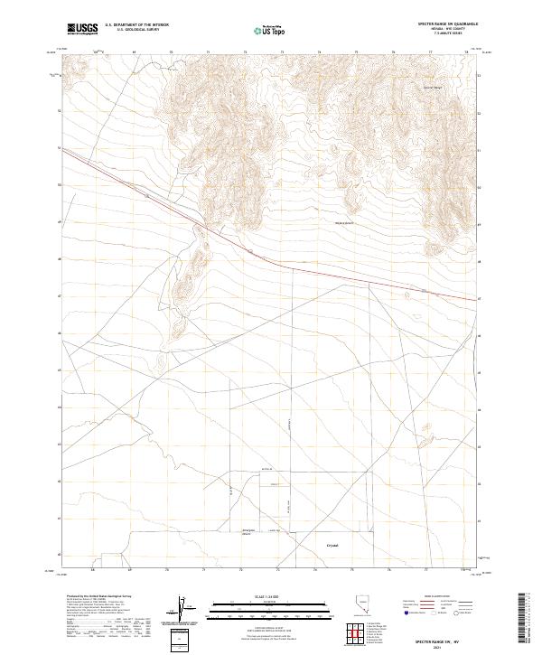 Specter Range SW, NV — USGS 7.5-minute topo (2021)