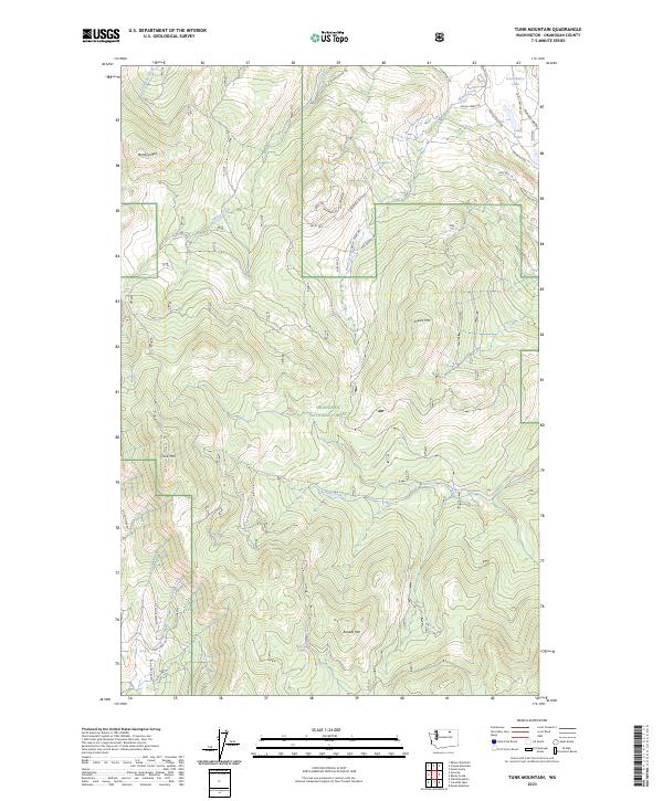 Tunk Mountain, WA — USGS 7.5-minute topo (2023)