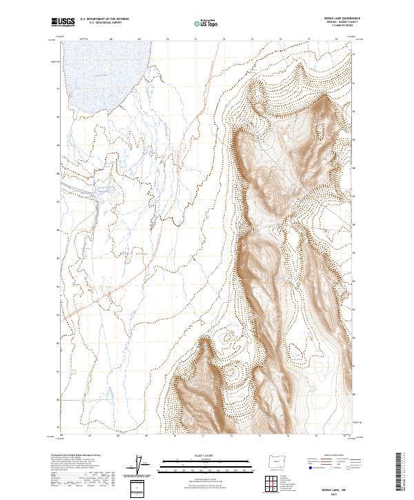 Borax Lake, OR — USGS 7.5-minute topo (2023)