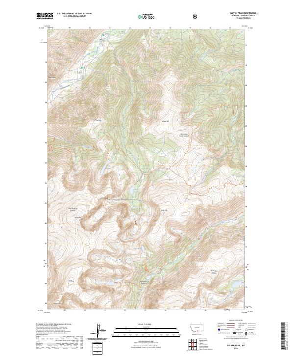 Sylvan Peak, MT — USGS 7.5-minute topo (2024)