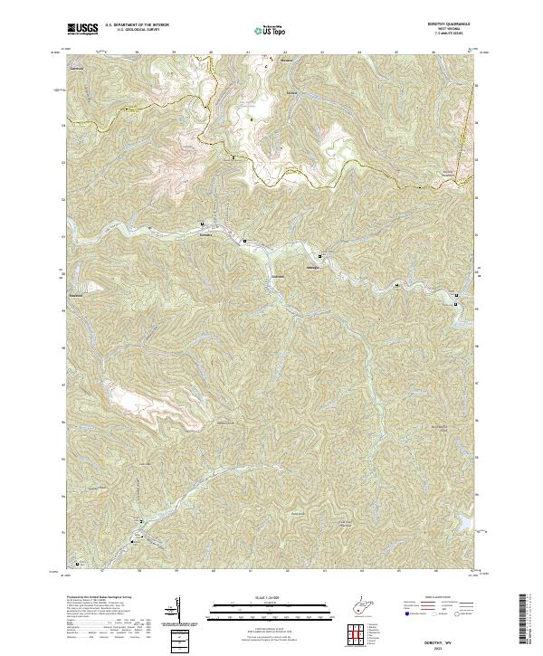 Dorothy, WV — USGS 7.5-minute topo (2023)
