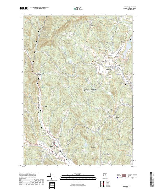 Chester, VT — USGS 7.5-minute topo (2024)