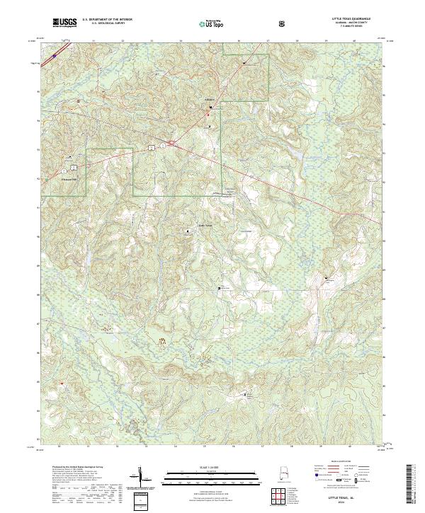 Little Texas, AL — USGS 7.5-minute topo (2024)