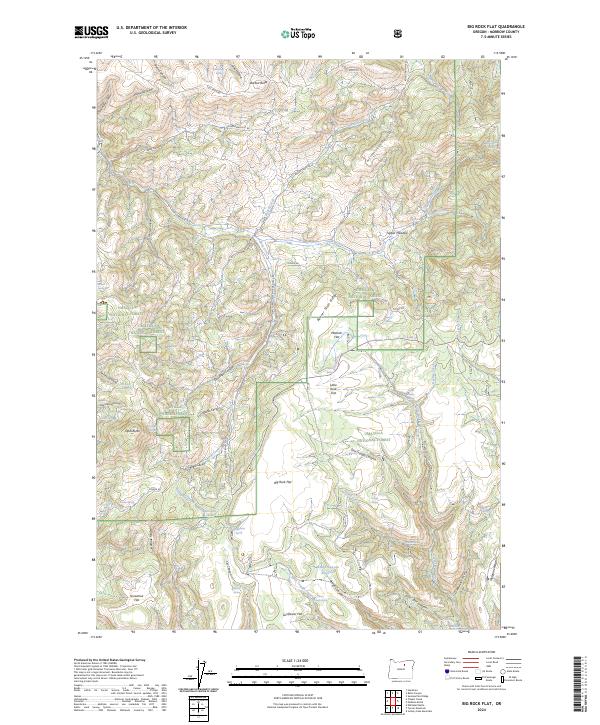 Big Rock Flat, OR — USGS 7.5-minute topo (2024)