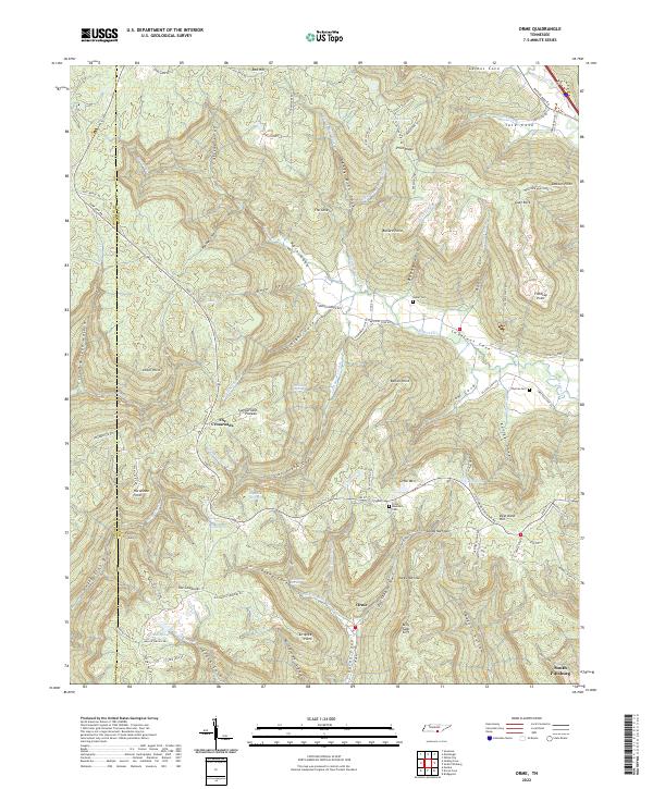 Orme, TN — USGS 7.5-minute topo (2022)
