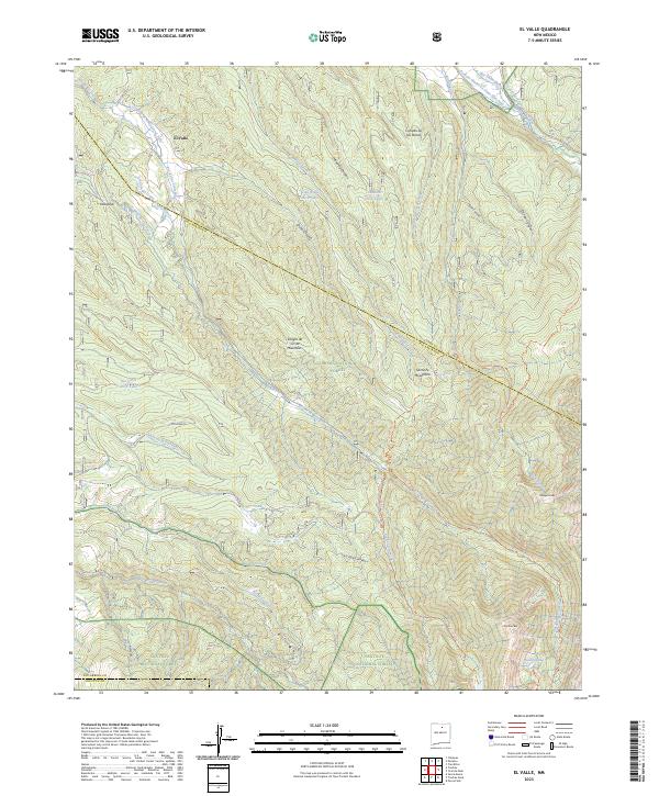 El Valle, NM — USGS 7.5-minute topo (2023)
