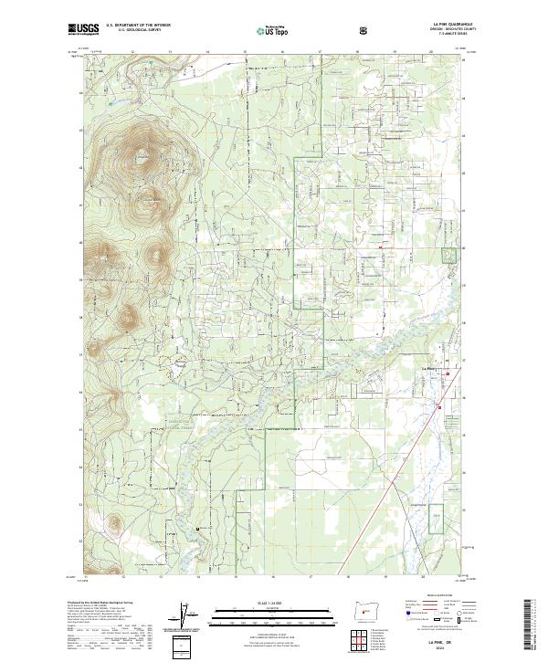 La Pine, OR — USGS 7.5-minute topo (2024)