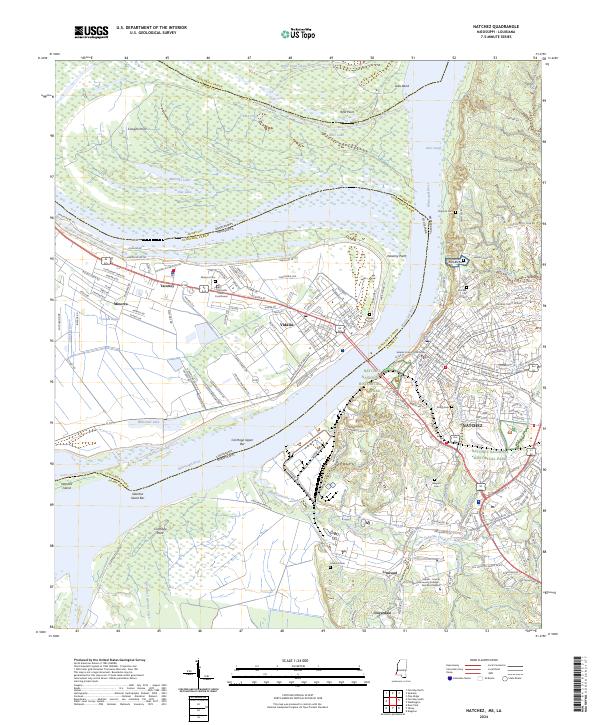 Natchez, MS-LA — USGS 7.5-minute topo (2024)