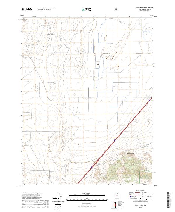 Sixmile Point, UT — USGS 7.5-minute topo (2023)