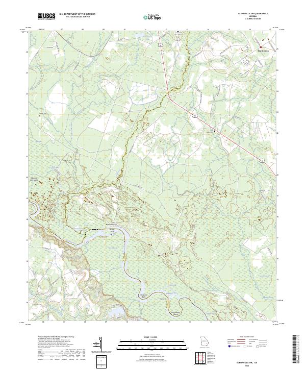 Glennville SW, GA — USGS 7.5-minute topo (2024)