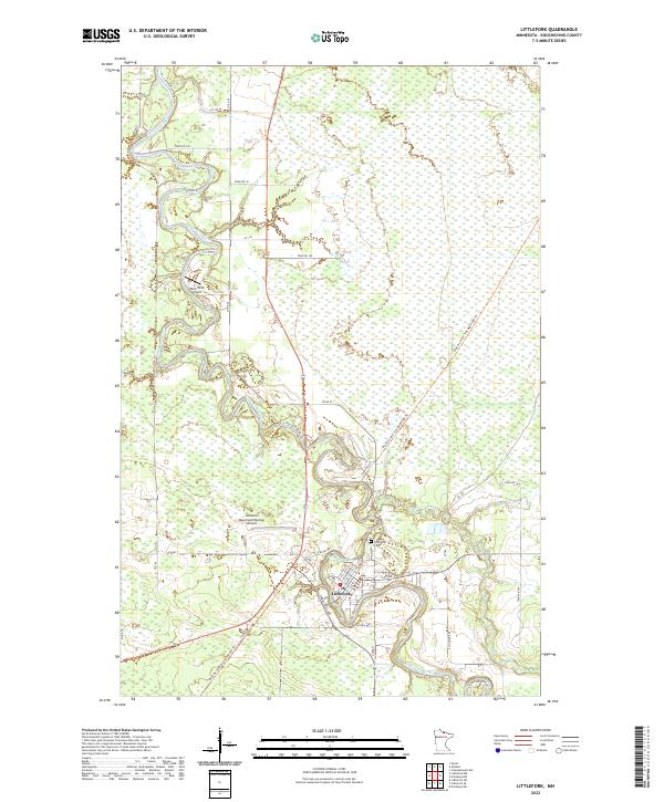 Littlefork, MN — USGS 7.5-minute topo (2022)