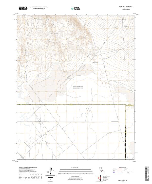 White Hills, CA — USGS 7.5-minute topo (2021)