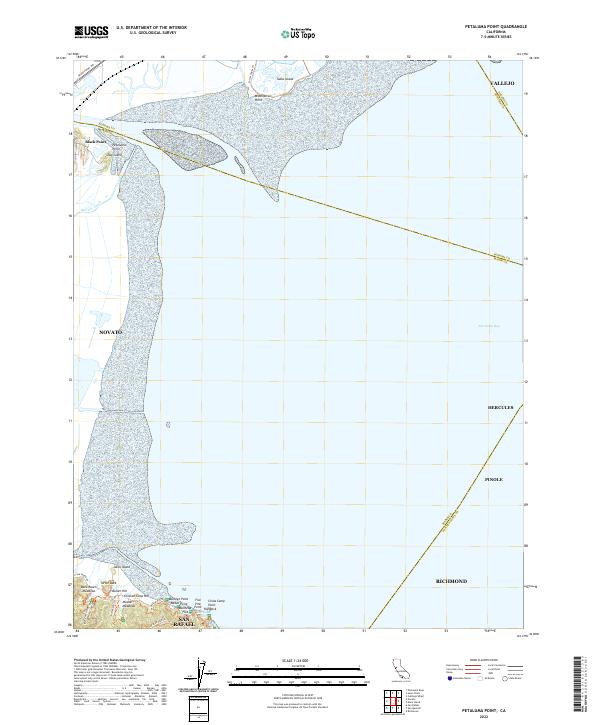 Petaluma Point, CA — USGS 7.5-minute topo (2022)