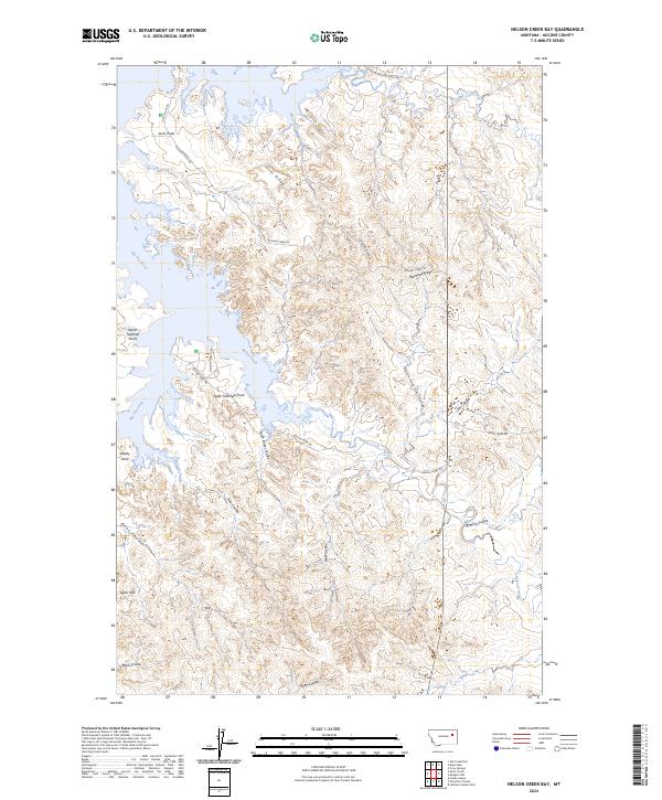 Nelson Creek Bay, MT — USGS 7.5-minute topo (2024)