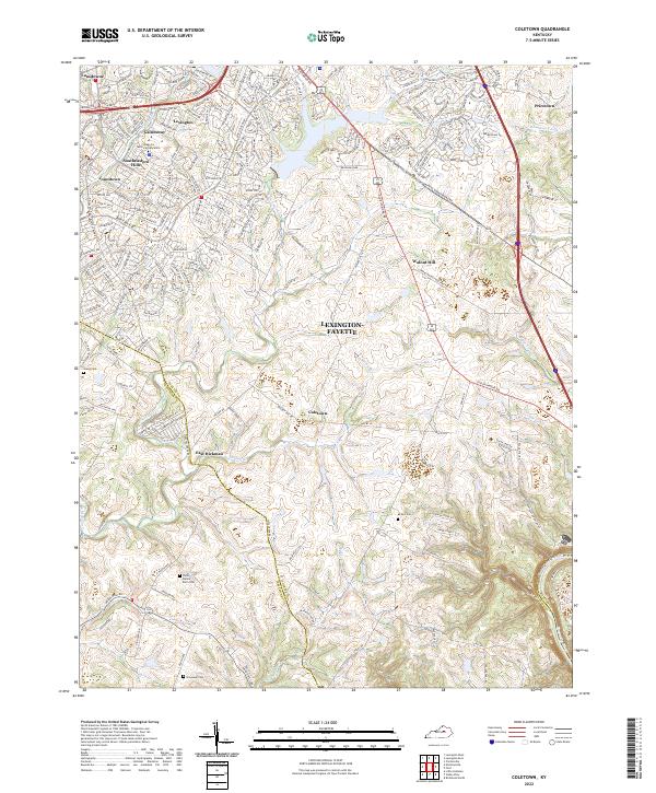 Coletown, KY — USGS 7.5-minute topo (2022)