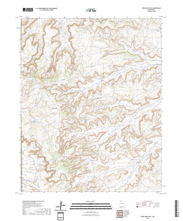 Crow Mesa East, NM — USGS 7.5-minute topo (2023)