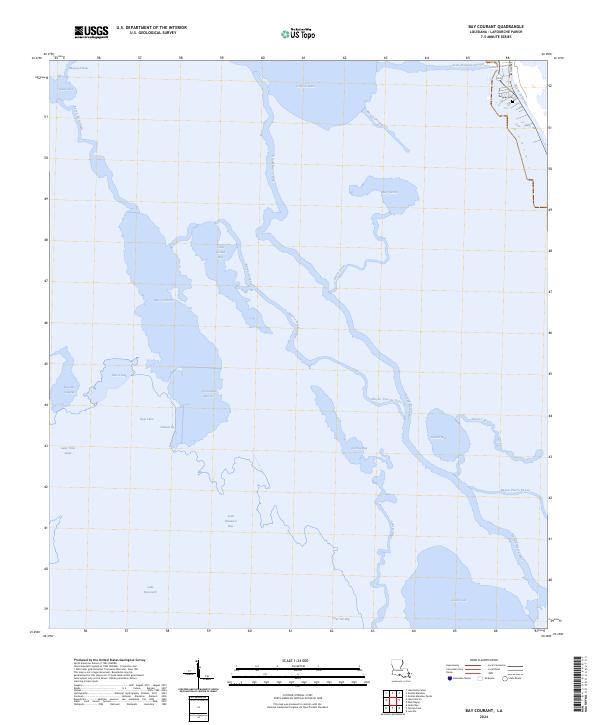 Bay Courant, LA — USGS 7.5-minute topo (2024)