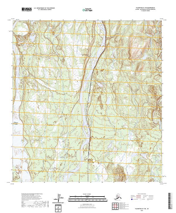 Talkeetna B-1 NE, AK — USGS 7.5-minute topo (2023)