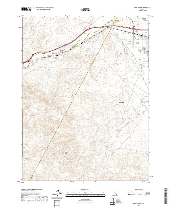 Fernley West, NV — USGS 7.5-minute topo (2021)