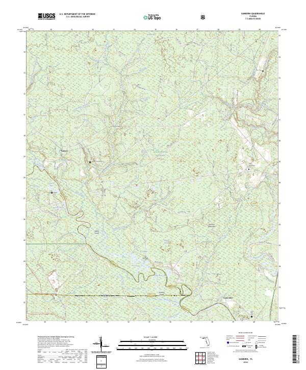 Sanborn, FL — USGS 7.5-minute topo (2024)