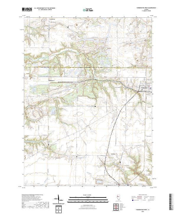 Farmington West, IL — USGS 7.5-minute topo (2024)