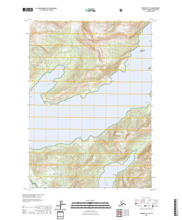 Cordova D-7 SE, AK — USGS 7.5-minute topo (2024)