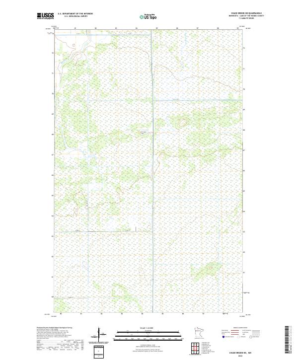Chase Brook NE, MN — USGS 7.5-minute topo (2022)