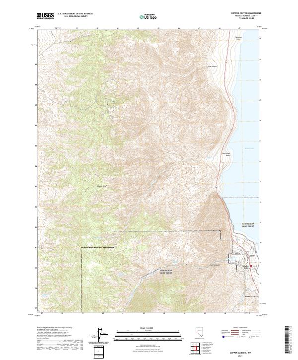 Copper Canyon, NV — USGS 7.5-minute topo (2021)