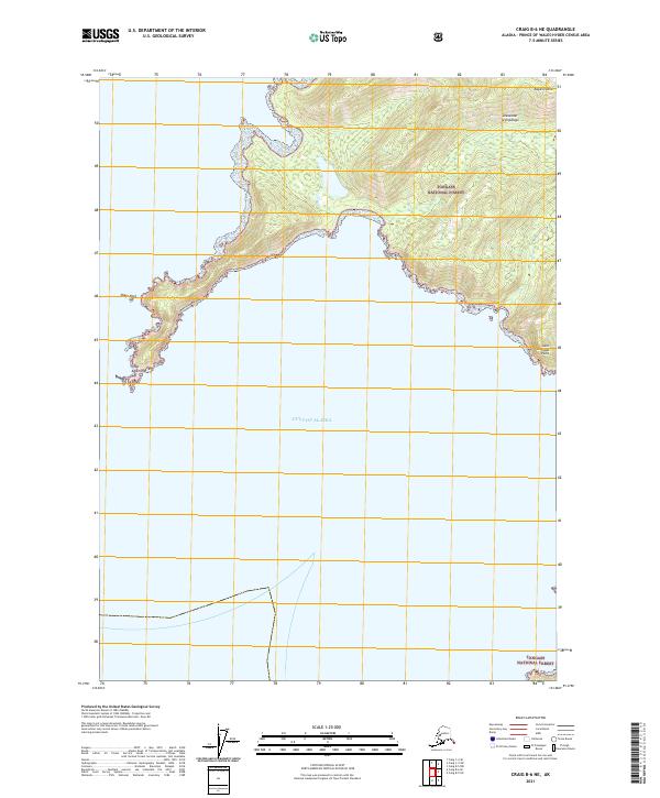 Craig B-6 NE, AK — USGS 7.5-minute topo (2021)