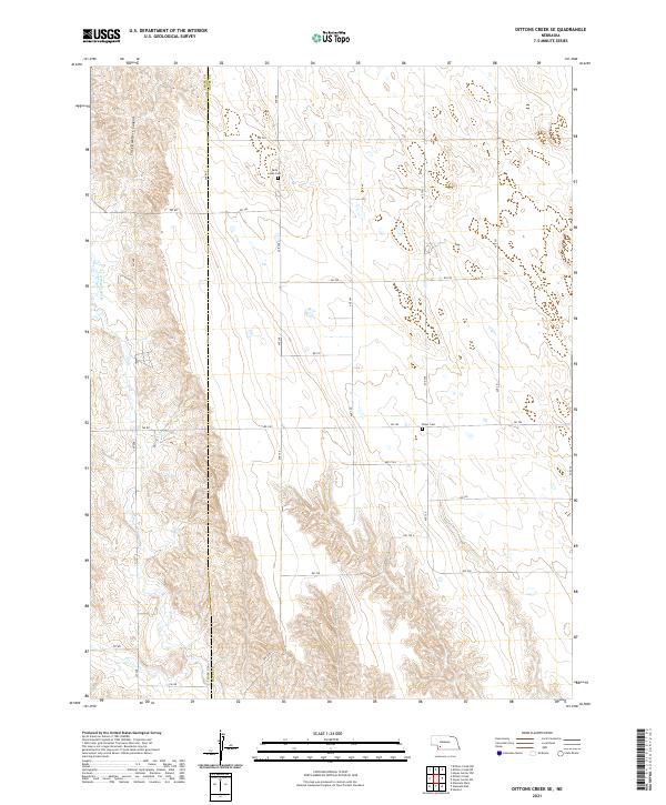 Dittons Creek SE, NE — USGS 7.5-minute topo (2021)