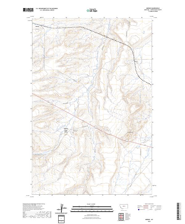Merino, MT — USGS 7.5-minute topo (2024)