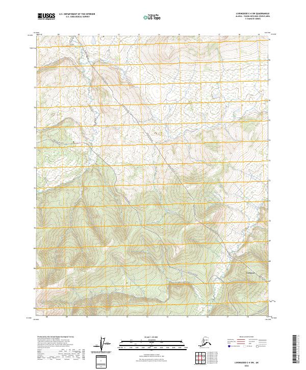 Livengood C-4 SW, AK — USGS 7.5-minute topo (2024)