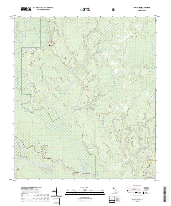 Kennedy Creek, FL — USGS 7.5-minute topo (2024)