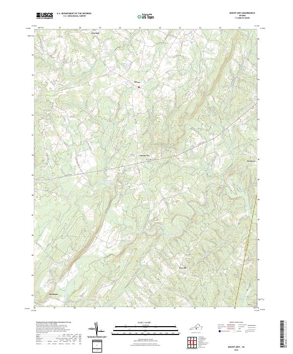 Mount Airy, VA — USGS 7.5-minute topo (2022)