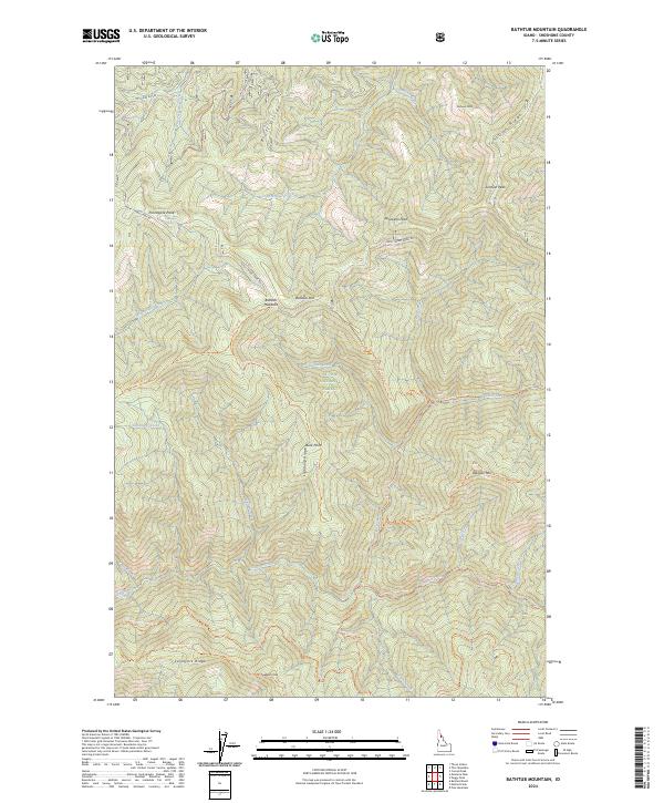 Bathtub Mountain, ID — USGS 7.5-minute topo (2024)