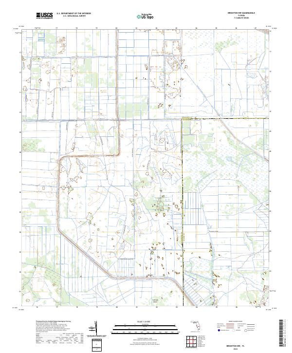 Brighton NW, FL — USGS 7.5-minute topo (2024)