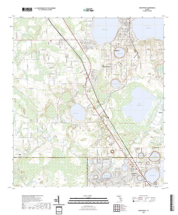 Frostproof, FL — USGS 7.5-minute topo (2024)