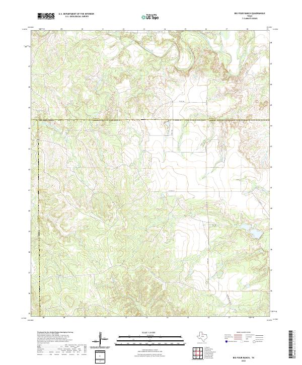 Big Four Ranch, TX — USGS 7.5-minute topo (2022)