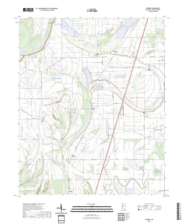 Dundee, MS — USGS 7.5-minute topo (2024)