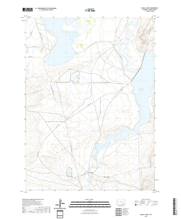 McGill Lakes, WY — USGS 7.5-minute topo (2021)