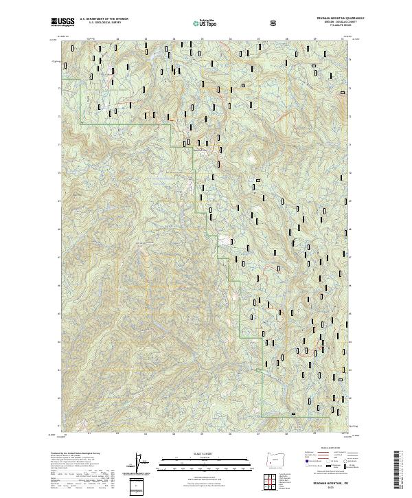 Deadman Mountain, OR — USGS 7.5-minute topo (2023)
