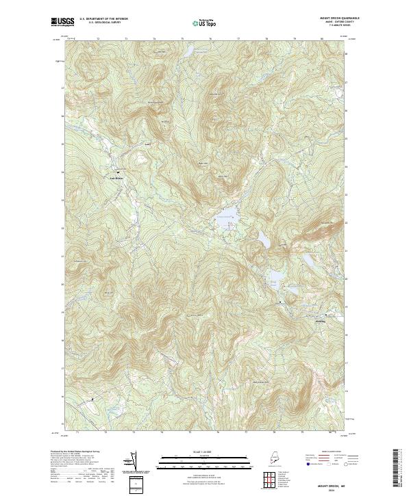 Mount Zircon, ME — USGS 7.5-minute topo (2024)