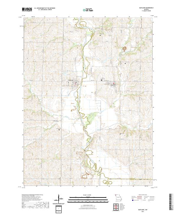 Maitland, MO — USGS 7.5-minute topo (2021)