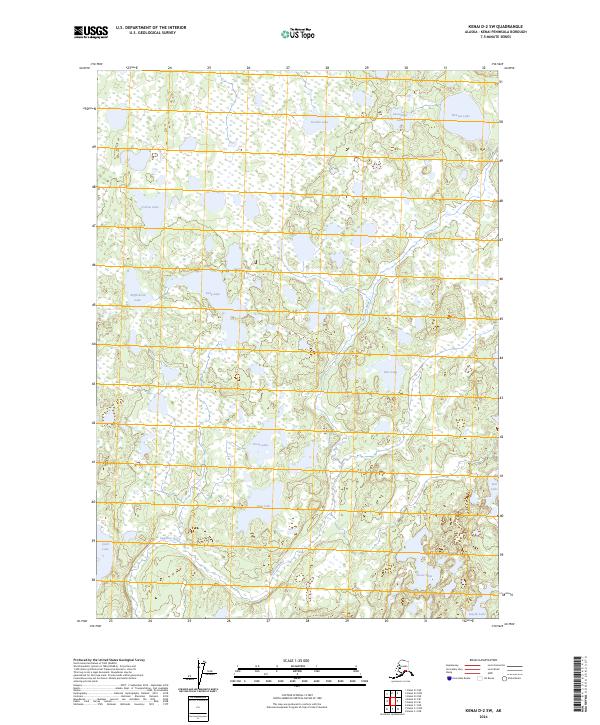 Kenai D-2 SW, AK — USGS 7.5-minute topo (2024)